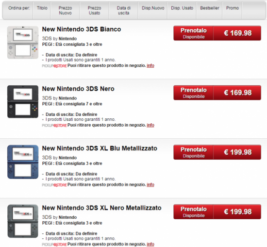 New 3DS Preise