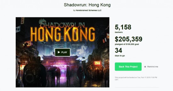 Shadowrun Hong Kong Kickstarter