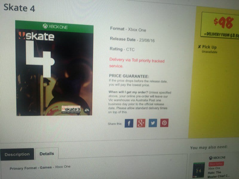 Skate 4 JB Hi-Fi Leak