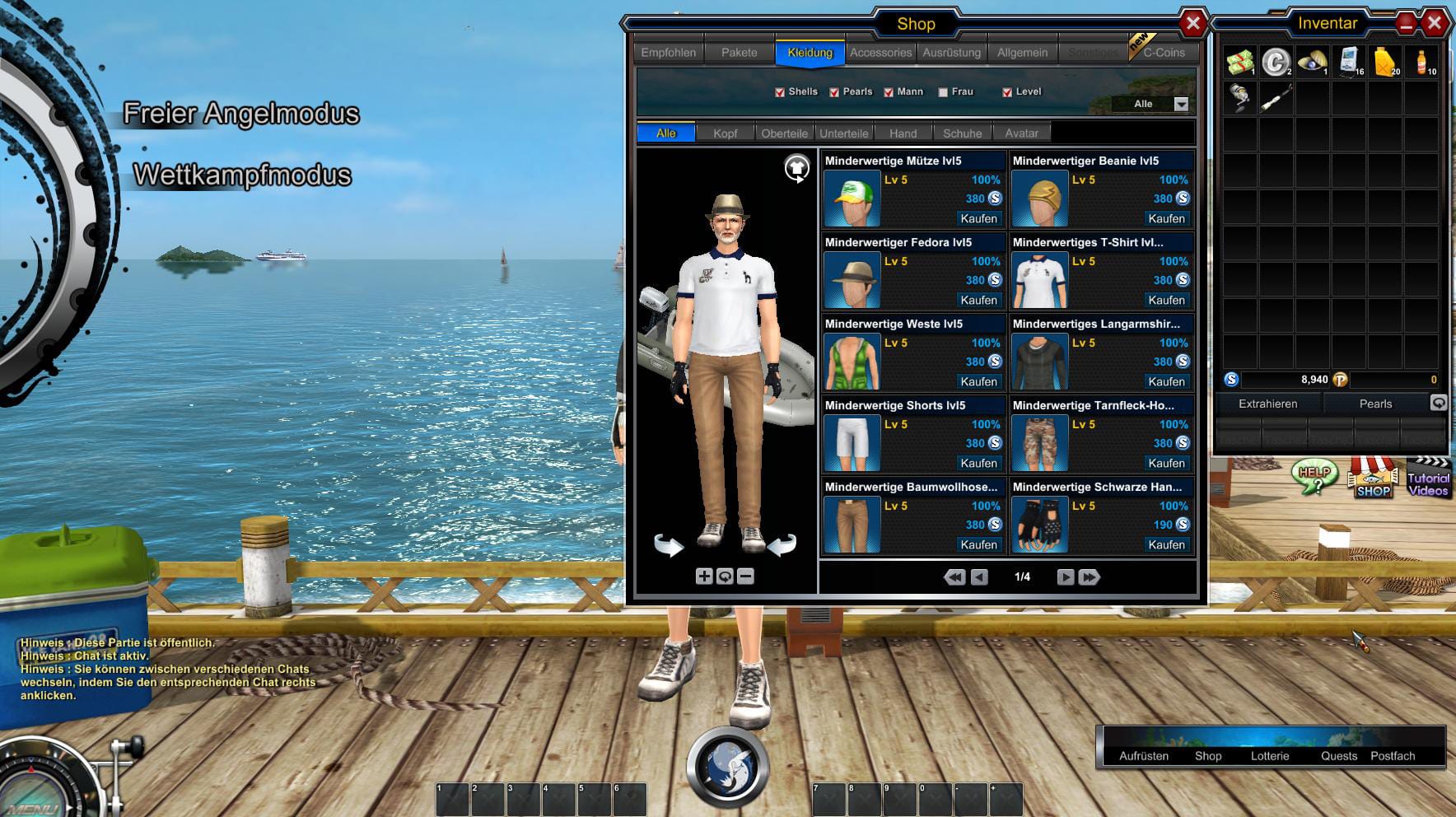 WorldOfFishing screen four