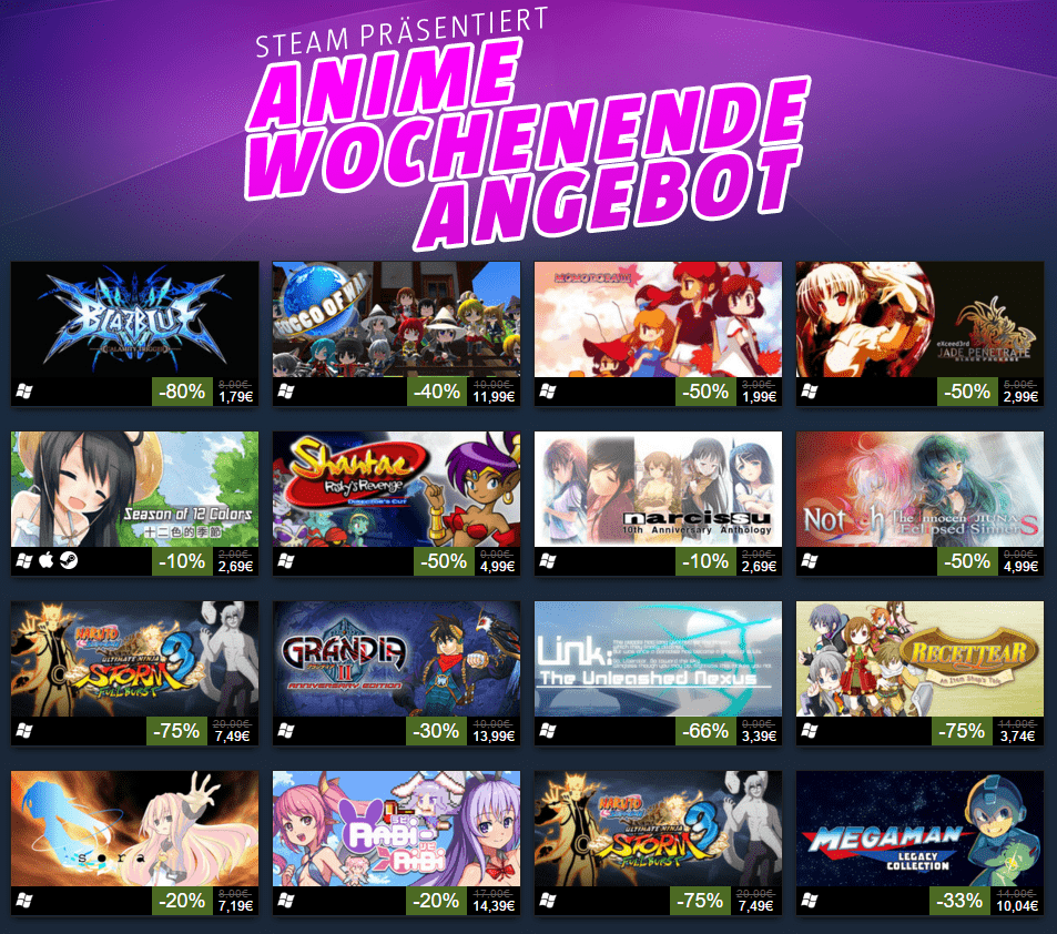 anime sale steam